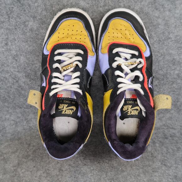 Nike Shoes Womens 5 Casual Sneakers AF1 Air Force 1 Shadow Dark Sulfur Trainers - Picture 7 of 14